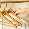 Ocean Home Textile 6'lı Altın Kancalı Ahşap Görünümlü Plastik Giysi Askısı 25 X 44.5 X 1 Cm