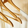 Ocean Home Textile 3'lü Altın Kancalı Ahşap Görünümlü Plastik Giysi Askısı 25 X 44.5 X 1 Cm