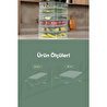 Vienev 7'li Buzdolabı Dondurucu Organizer Ve Saklama Kabı Yeşil 5x(3,5lt) 2x(1,65lt)