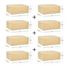 Home Wave 8'li Büyük Boy Bej Pötikare Baza Altı Hurç Set 62 X 46 X 22 Cm