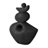 Mudo Home Black Stone Bi̇blo 17x7x23 Cm
