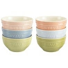 Staub Kase Seti Makaron Seramik | 12 Cm / 6-parça | Karışık Renkler