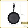 Bernardo Chef Line Granit Tava Siyah 24cm