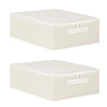 Home Wave 2'li Gri Pötikare Destekli Kutu Hurç Set 31 X 38 X 12 Cm