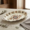 Lucky Art Rosea Bone 27 Cm Kulplu Oval Servis Tabağı