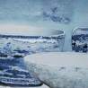 Mudo Home Blue Vessel Çerçeveli̇ Yağliboya Tablo 63x93 Cm