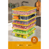 Vienev 7'li Buzdolabı Dondurucu Organizer Ve Saklama Kabı Turuncu 5x(3,5lt) 2x(1,65lt)