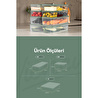 Vienev 15'li Buzdolabı Dondurucu Organizer Ve Saklama Kabı Yeşil 12x(350ml) 2x(1,65lt) 1x(3,5lt)