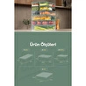 Vienev 18'li Buzdolabı Dondurucu Organizer Ve Saklama Kabı Yeşil 12x(350ml) 2x(1,65lt) 2x(1,75lt) 2x(3,5lt)