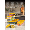 Vienev 10lu Buzdolabı Dondurucu Organizer Ve Saklama Kabı Turuncu 6x 350ml 2x 1,65lt 2x 1,75lt Turuncu