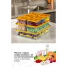 Vienev 20'li Buzdolabı Organizer Ve Saklama Kabı Turuncu 12x(350ml) 4x(1,75lt) 2x(1,65lt) 2x(3,5lt)