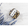 Bloominbag Aurel Snap Leopard Tan Hakiki Deri Airpods 3 Kılıfı – Charm Airpods Case