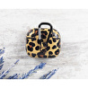 Bloominbag Aurel Snap Leopard Tan Hakiki Deri Airpods 3 Kılıfı – Charm Airpods Case