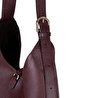 Bloominbag Crescente Vintage Merlot Hakiki Deri Kadın Yarım Ay Formlu, El Yapımı Omuz Çantası