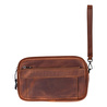 Bloominbag Forge Wrist Heritage Saddle Luxe Hakiki Deri Unisex Kilitli Clutch