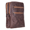 Bloominbag Atelier Espresso Brown Hakiki Deri Laptop Sırt Çantası – 16” Uyumlu