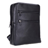 Bloominbag Atelier Onyx Black Hakiki Deri Laptop Sırt Çantası – 16” Uyumlu