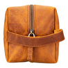 Bloominbag Voyage Moccasin Brown Hakiki Deri Dopp Kit – X Large