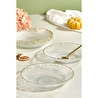 Lora Bianca Goblen Şeffaf 6 Parça 21 Cm Yemek Tabağı Seti
