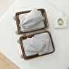 Ocean Home Textile 8'li Gri Balıksırtı Bavul İçi Düzenleyici Set
