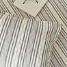 Ocean Home Textile Pamuklu Kapitoneli Antrasit Renk Çizgi Desen Çift Kişilik Yatak Örtüsü Seti 1 Adet 250 X 230 / 2 Adet 50 X 70 C