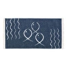 Mudo Home Larissa Fish Çi̇ft Tarafli Ki̇li̇m Laci̇vert Beyaz 80x150