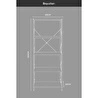 Vienev 5 Raflı Metal Dolap - Metal Ve Ahşap Kitaplık, Mutfak Rafı 150x60 Siyah-beyaz