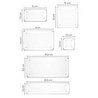 Vienev 8li Şeffaf Çekmece Içi Organizer 1x(b.dkdrtgn,b.kare,d.dkdrtgn,o.dkdrtgn)2x(k.dkdrtgn,k.kare)