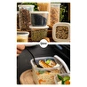 Vienev Renkli Etiketli Kare Erzak Saklama Kabı 15li Set 5x(0,55 Litre, 1,2 Litre, 1,75 Litre) Beyaz
