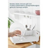 Vienev Lavabo Kenarı Tezgah Üstü Süzgeçli Bulaşıklık Beyaz