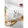 Vienev Lavabo Kenarı Tezgah Üstü Süzgeçli Bulaşıklık Bej
