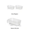 Vienev 2li Set 2,6 Litre Freez Buzdolabı Düzenleyici Şeffaf