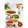 Vienev Elegant 4 Parça Akordiyon Süzgeç Seti 1x(huni, Saplı Süzgeç, Kare Süzgeç, Pirinç Süzgeci) Sarı