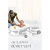 Vienev Katlanır Çocuk Küveti, Kova Ve Maşrapa Seti Gri