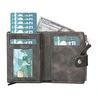 Bloominbag Siena Ash Gray Mekanizmalı Deri Cüzdan & Kartlık (rfid Korumalı)