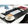 Bloominbag Atelier 91 Noir Black Leather Desk Mat - Medium