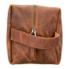 Bloominbag Voyage Burnt Orange Hakiki Deri Dopp Kit – X Large
