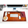 Bloominbag Atelier 91 Sandy Tan Leather Desk Mat - Medium