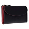 Bloominbag Élia Double Band Noir Black-red Large Deri Kadın Cüzdan & Clutch