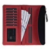 Bloominbag Élia Double Band Noir Black-red Large Deri Kadın Cüzdan & Clutch