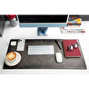 Bloominbag Atelier 91 Ash Gray Leather Desk Mat - Medium