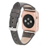 Bloominbag Bloomband Signature Stone Gray Leather Apple Watch Band - 44/45/46/49mm