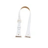 Bloominbag Alpine Double Tour Ivory White Hakiki Deri Apple Watch Kordonu - 44/45/46/49mm