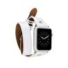 Bloominbag Alpine Double Tour Ivory White Hakiki Deri Apple Watch Kordonu - 44/45/46/49mm