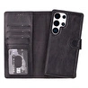 Bloominbag Valeno Noir Black Deri Samsung Galaxy S25 Ultra(6.9”) Manyetik Ayrılabilir Cüzdanlı Telefon Kılıfı