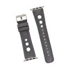 Bloominbag Alpine Stone Gray Hakiki Deri Apple Watch Kordonu - 44/45/46/49mm