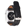 Bloominbag Alpine Noir Black Hakiki Deri Apple Watch Kordonu - 44/45/46/49mm