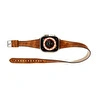 Bloominbag Alpine Slim Double Tour Mocca Brown Hakiki Deri Apple Watch Kordonu - 44/45/46/49mm