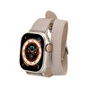 Bloominbag Alpine Slim Double Tour Dune Brown Hakiki Deri Apple Watch Kordonu - 44/45/46/49mm