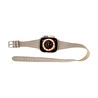 Bloominbag Alpine Slim Double Tour Dune Brown Hakiki Deri Apple Watch Kordonu - 44/45/46/49mm